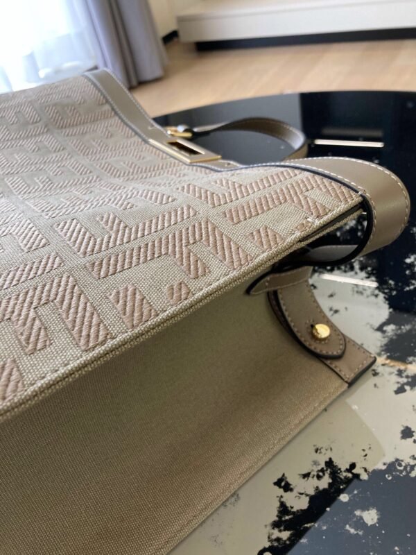 𝐅𝐞𝐧𝐝𝐢 Premium Gray Tinted Aged Tote - Image 4