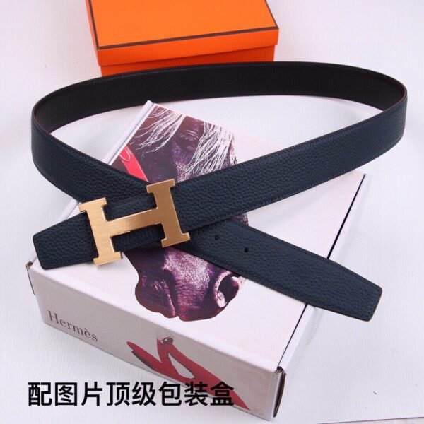 hermes leather men's belt - Image 5