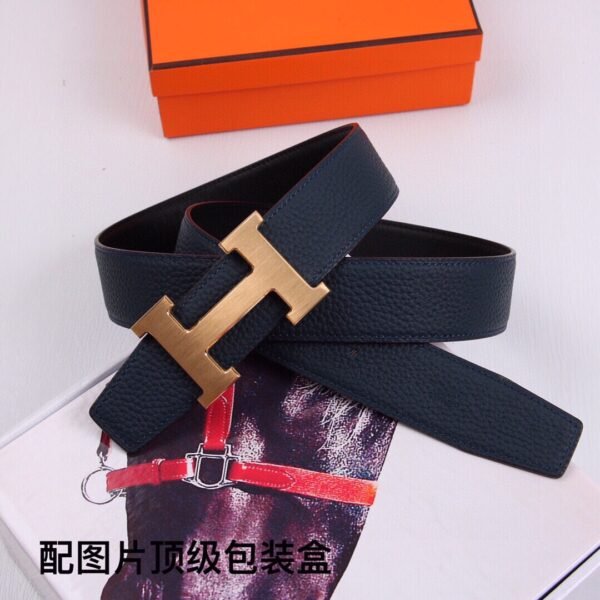 hermes leather men's belt - Image 7