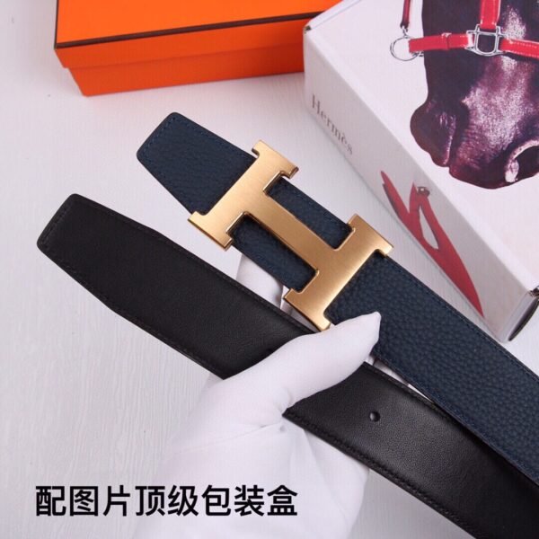 hermes leather men's belt - Image 8