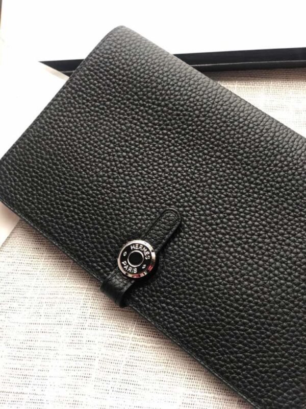 Hermes Hermes Dogon Large Passport Holder Wallet Original togo Leather Multifunctional Large Capacity Size: 20*12 - Image 6