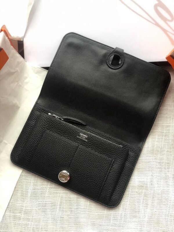 Hermes Hermes Dogon Large Passport Holder Wallet Original togo Leather Multifunctional Large Capacity Size: 20*12 - Image 4