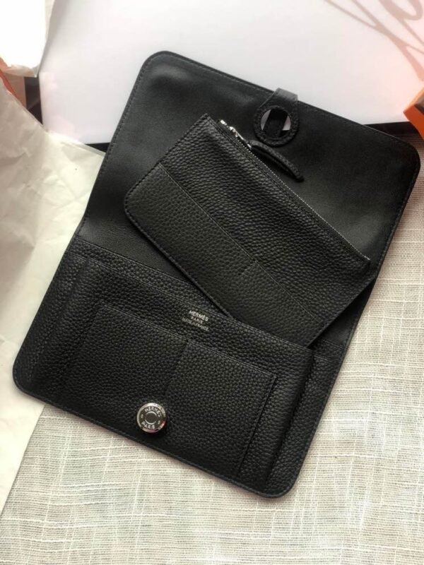 Hermes Hermes Dogon Large Passport Holder Wallet Original togo Leather Multifunctional Large Capacity Size: 20*12 - Image 5