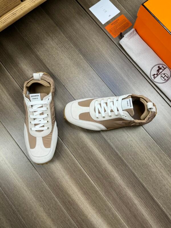 HERMES canvas shoes