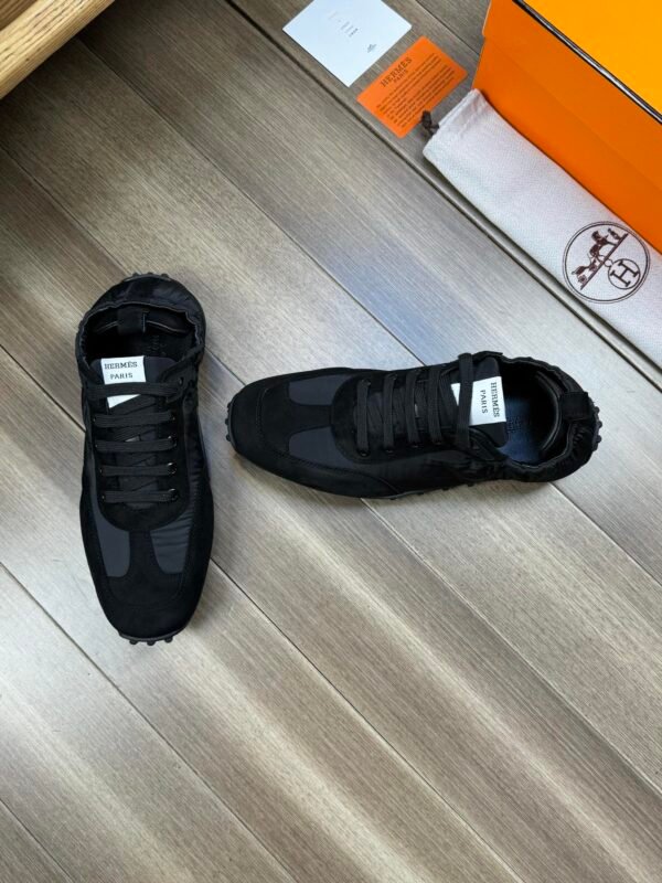 HERMES canvas shoes