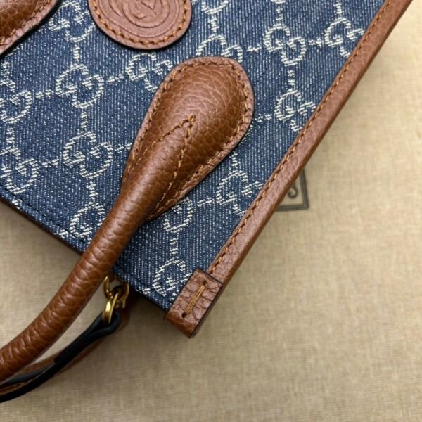 Gucci Handbag/Dark bule - Image 6