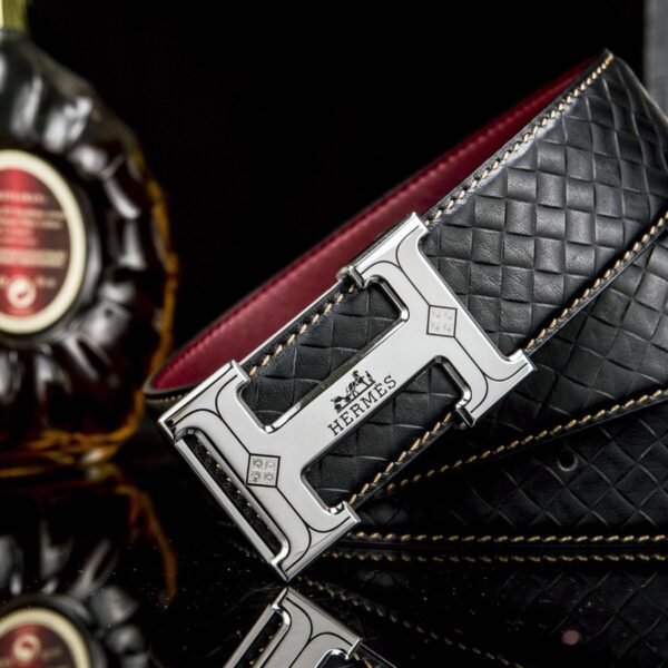 Hermes” counter sale men's inner buckle boutique belt - Image 4