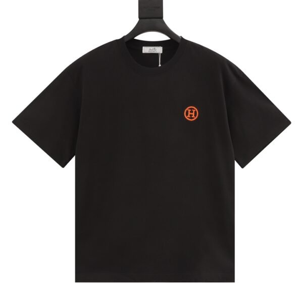 Hermes Hermes Small Label Embroidered Short Sleeve T-Shirt - Image 8