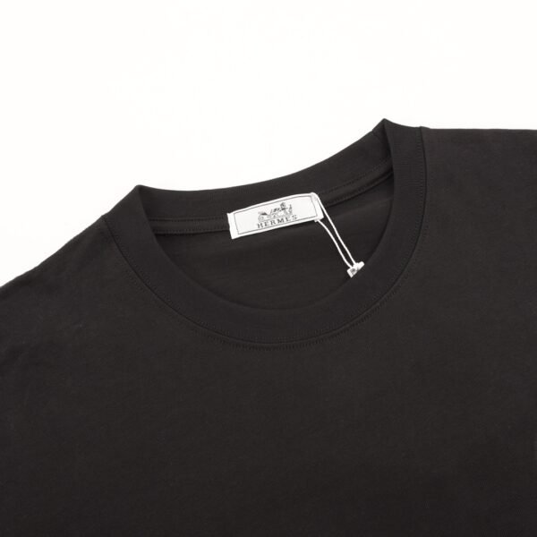 Hermes Hermes Small Label Embroidered Short Sleeve T-Shirt - Image 6