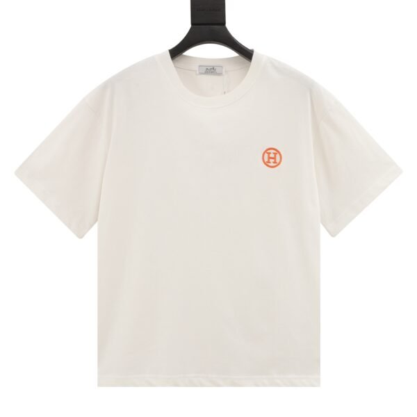 Hermes Hermes Small Label Embroidered Short Sleeve T-Shirt - Image 9