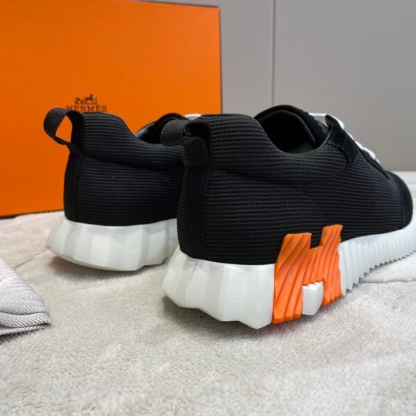 Hermes hermes Bouncing sneakers knit and suede goatskin sneakers. - Image 7