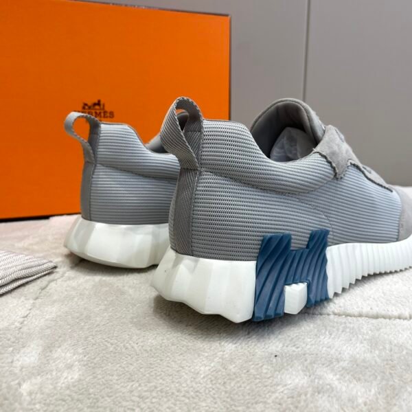 Hermes hermes Bouncing sneakers knit and suede goatskin sneakers. - Image 5