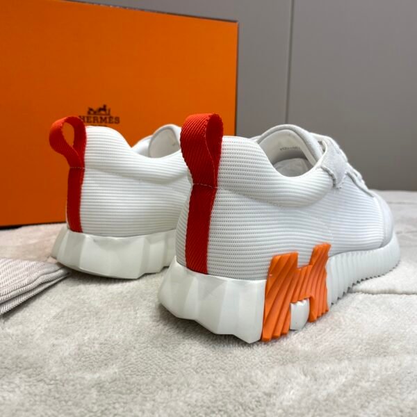 Hermes hermes Bouncing sneakers knit and suede goatskin sneakers. - Image 5