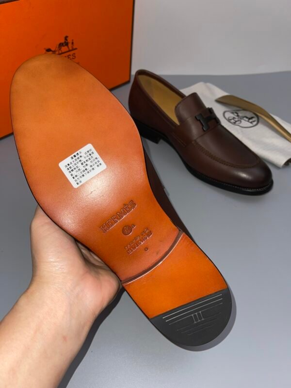 HERMÈS Hermes men's leather shoes - Image 2