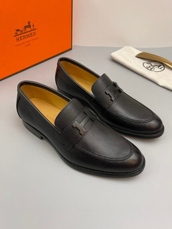 HERMÈS Hermes men's leather shoes - Image 2