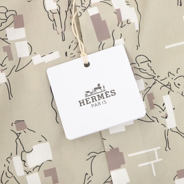 HERMES Hermes full print mosaic pattern long sleeve shirt - Image 8