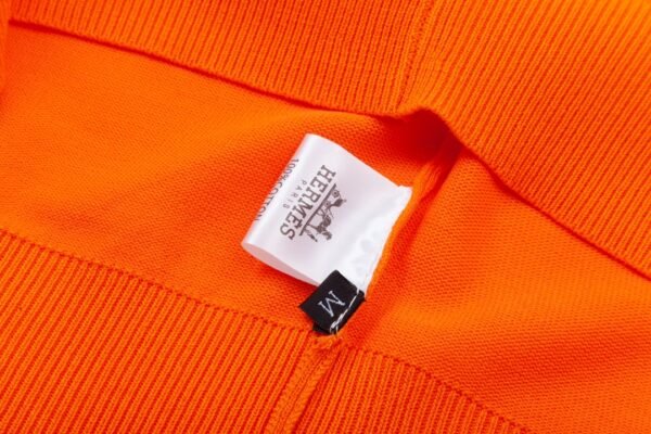 HERMES color blocked collar knit sweater round collar - Image 4