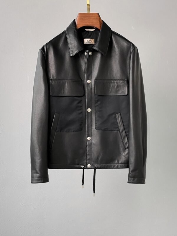 Hermes new products, leather jacket jacket - Image 5