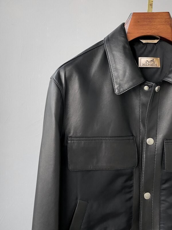 Hermes new products, leather jacket jacket - Image 10