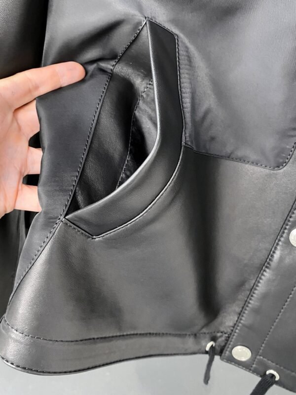 Hermes new products, leather jacket jacket - Image 7