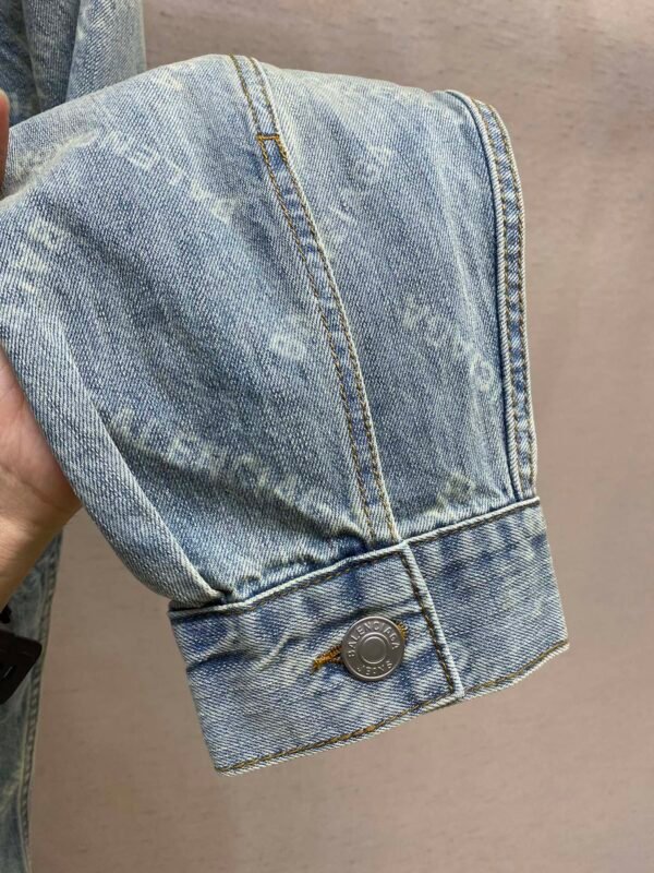 Balenciaga denim jacket with all-over prints - Image 8