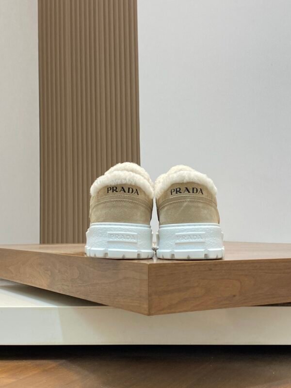 Prada Men's Lace-Up Sneakers in Leather for Fall/Winter - Image 4