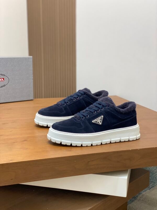 Prada Men's Lace-Up Sneakers in Leather for Fall/Winter - Image 10