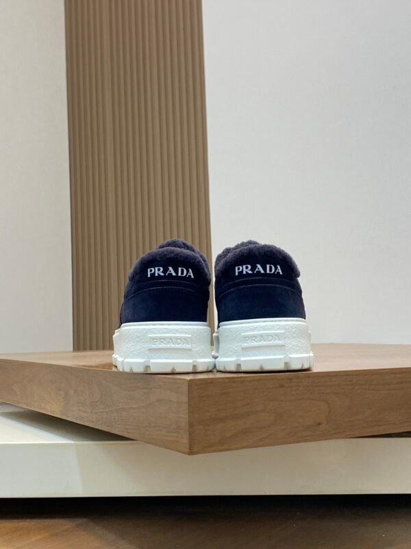 Prada Men's Lace-Up Sneakers in Leather for Fall/Winter - Image 9