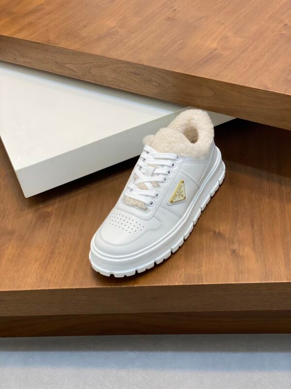 Prada Men's Lace-Up Sneakers in Leather for Fall/Winter - Image 5