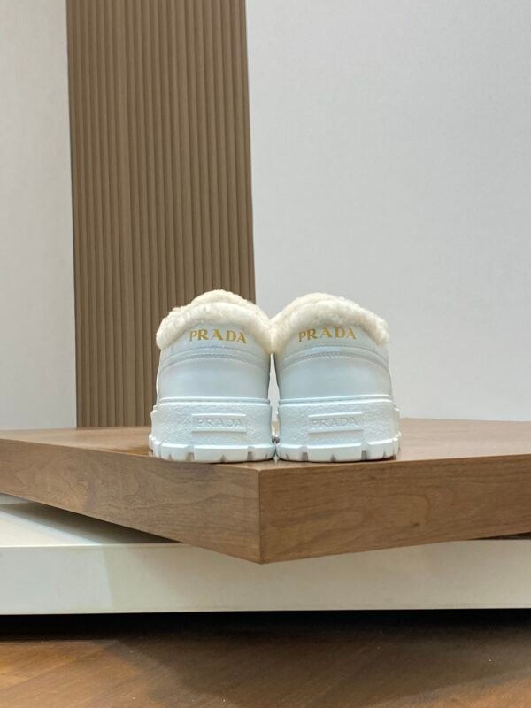 Prada Men's Lace-Up Sneakers in Leather for Fall/Winter - Image 6