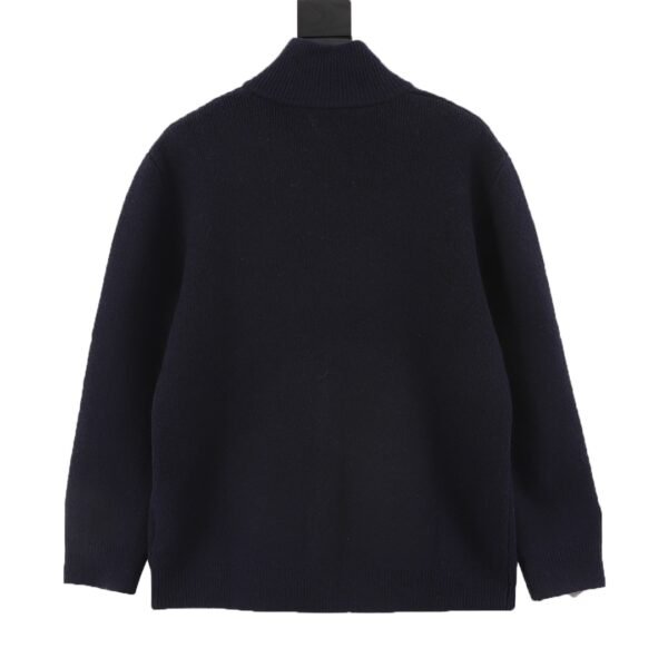 PRADA PRD24FW reverse triangle knit zipper cardigan jacket - Image 9