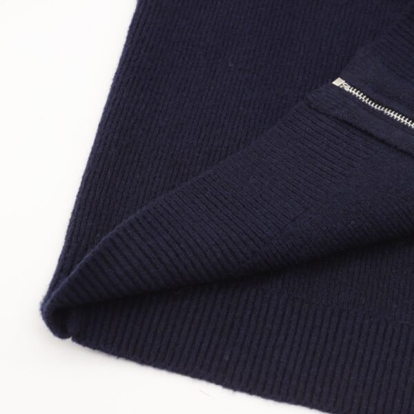 PRADA PRD24FW reverse triangle knit zipper cardigan jacket - Image 4