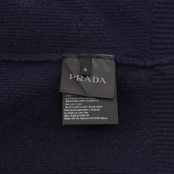 PRADA PRD24FW reverse triangle knit zipper cardigan jacket - Image 2