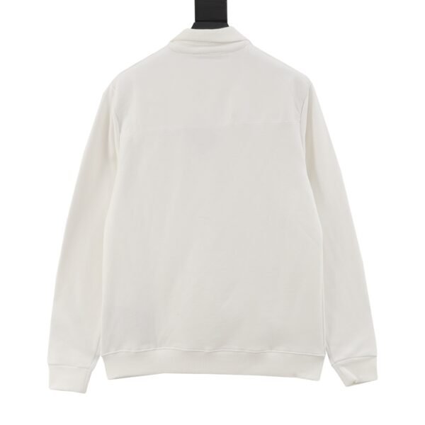PRADA/Prada 24Fw Pocket Badge Triangle Label Half Zip Lapel Sweatshirt - Image 2