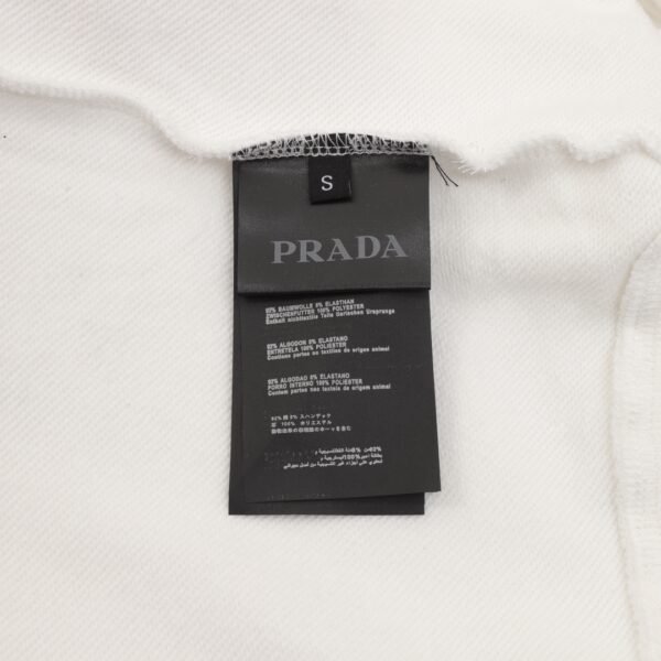 PRADA/Prada 24Fw Pocket Badge Triangle Label Half Zip Lapel Sweatshirt - Image 10
