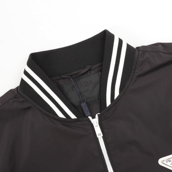 Prada Prada Triangle Label Webbing Woven Zipper Jacket - Image 7