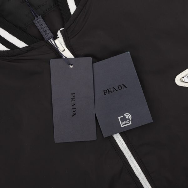 Prada Prada Triangle Label Webbing Woven Zipper Jacket - Image 9