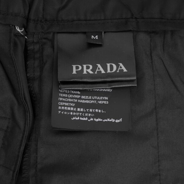 Prada Nylon Side Stripe Webbing Trousers - Image 5