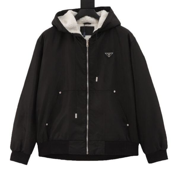 Prada PRD lamb wool hooded jacket
