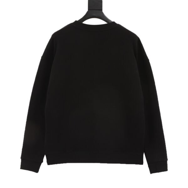 Prada 24Fw Toothbrush Embroidered Logo Casual Crew Neck Sweatshirt - Image 2