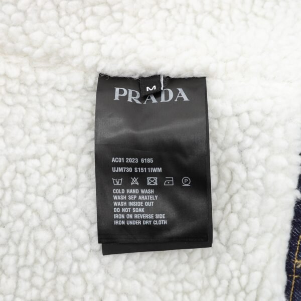 Prada cowboy lamb wool lapel jacket coat - Image 10