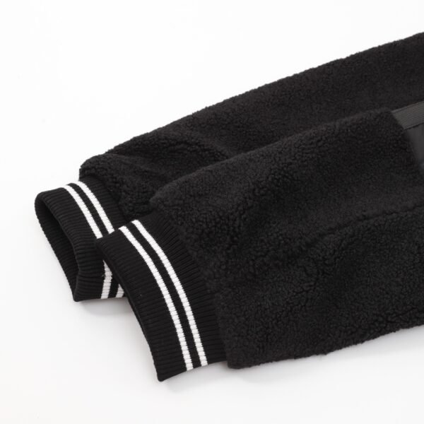 Prada Lambswool Patchwork Baseball Jacket Coat - Image 4