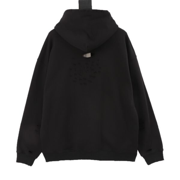 Balenciaga Turtle Letter Raglan Hooded Art Hooded Sweatshirt - Image 3