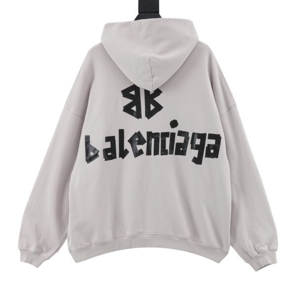 Balenciaga house hoodie with masking tape - Image 3