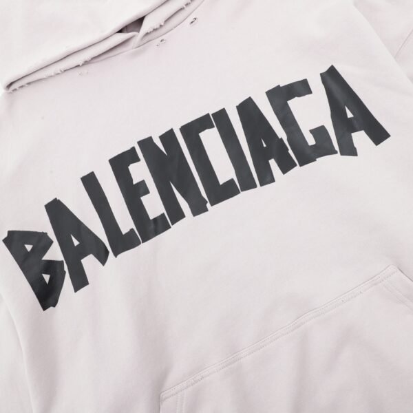 Balenciaga house hoodie with masking tape - Image 5