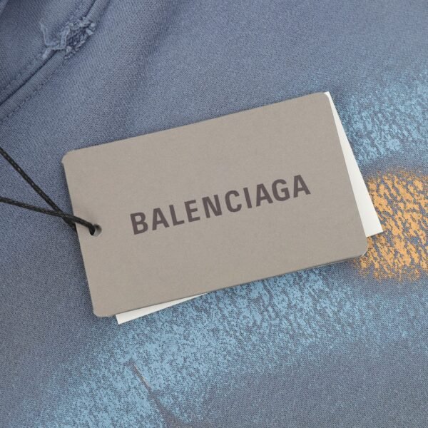 Balenciaga 24Fw Tower Inkjet Graffiti Hooded Sweatshirt - Image 6