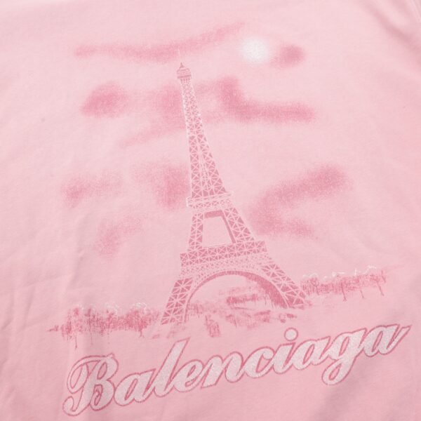 Balenciaga 24Fw Tower Inkjet Graffiti Hooded Sweatshirt - Image 6