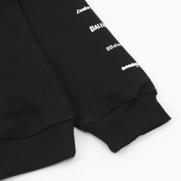 Balenciaga Classic All Over Logo Collection Hooded Sweatshirt - Image 9