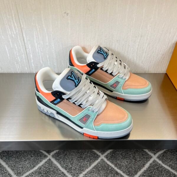 Correct version 💯 original single ruthless goods LV trainer 2024 runway couple new sneakers - Image 5