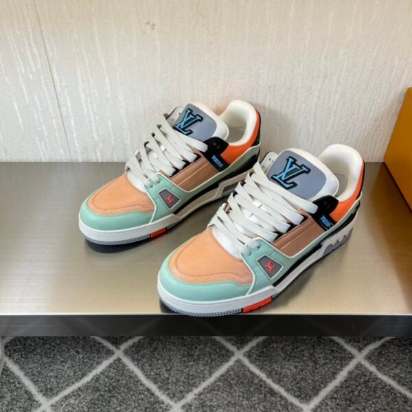 Correct version 💯 original single ruthless goods LV trainer 2024 runway couple new sneakers - Image 4